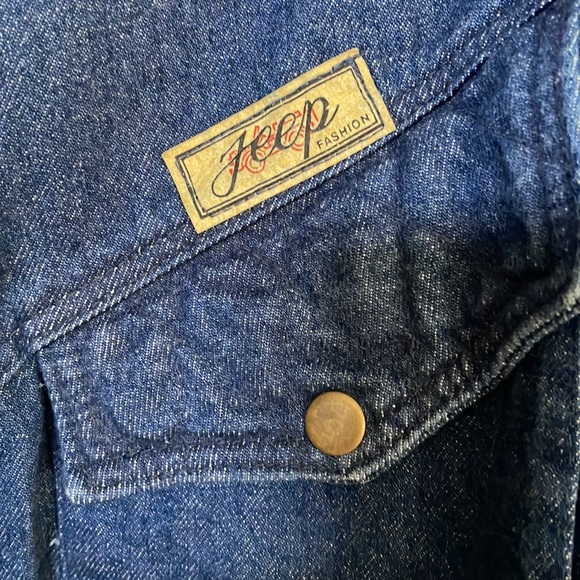 Sz 46 Jeep Fashion jean jacket with zippered removable sleeves - Picture 3 of 12